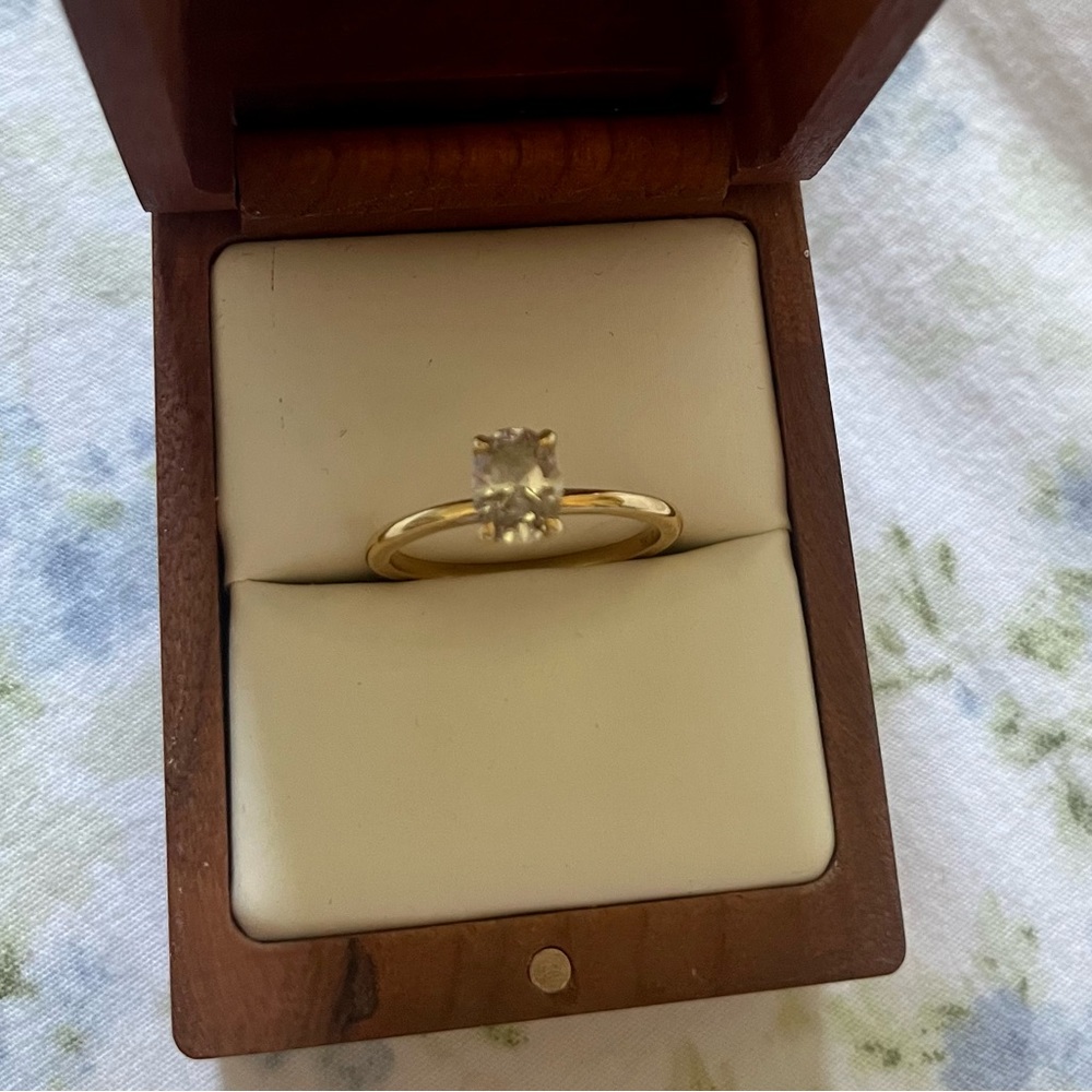 1.3 Carat Oval Solitaire Engagement Ring